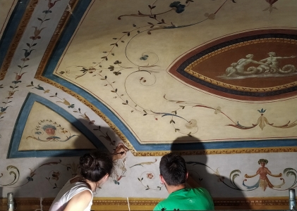Soffitto dipinto – Sala di Ganimede